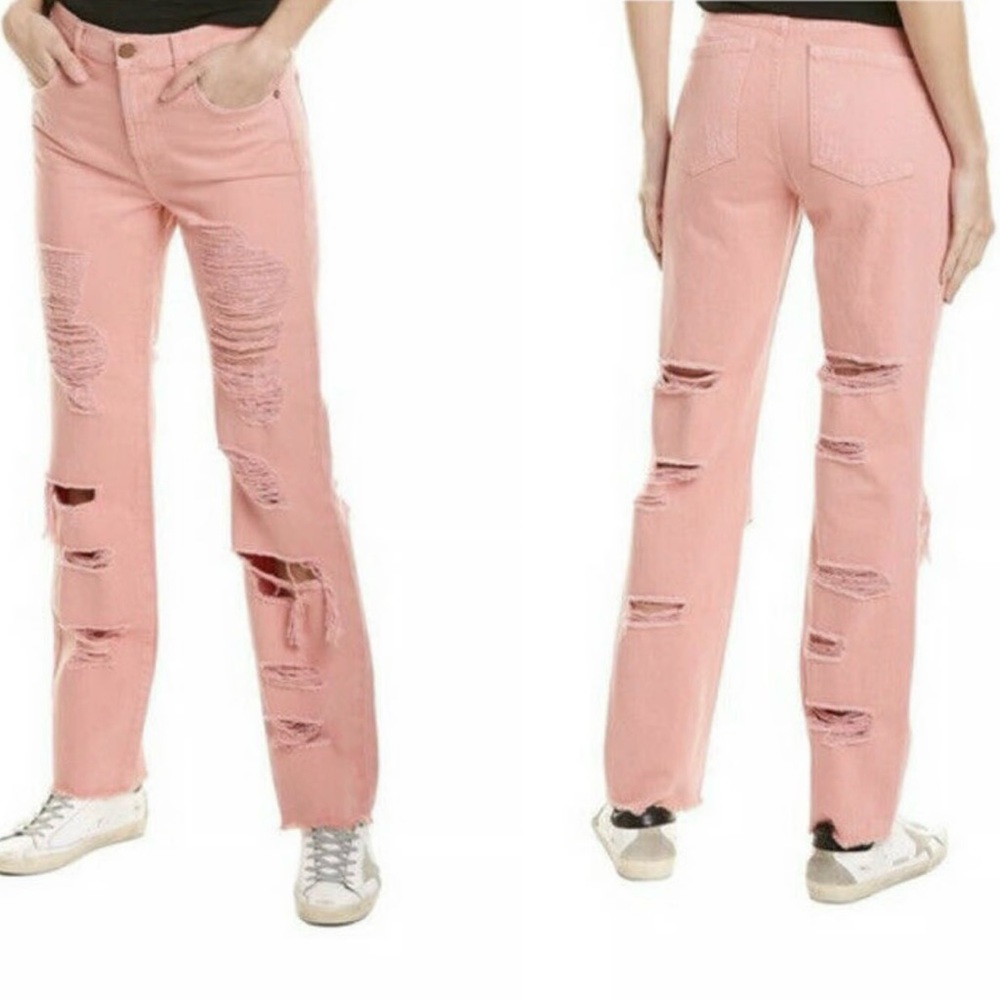 ALICE + Olivia Pink Women Jeans